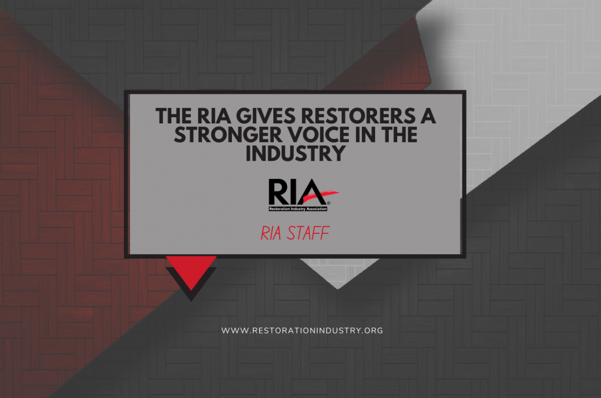 The RIA Gives Restorers a Stronger Voice in the Industry