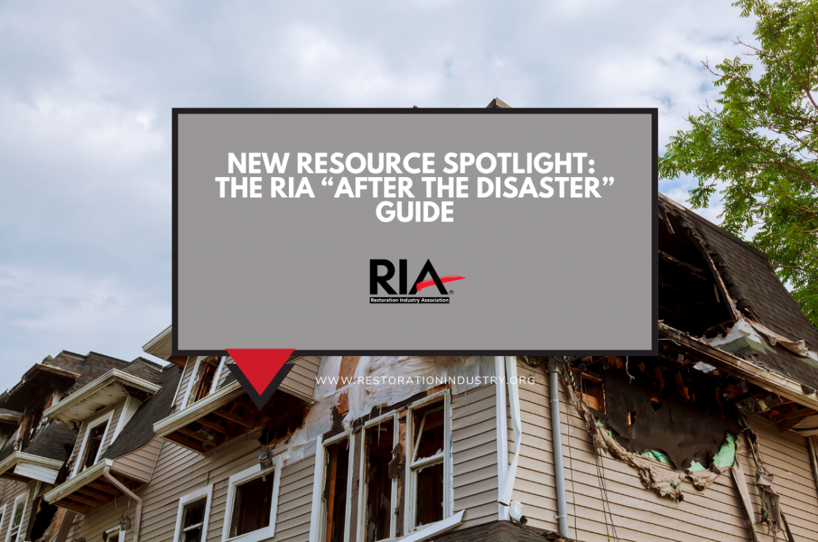New Resource Spotlight: The RIA “After the Disaster” Guide