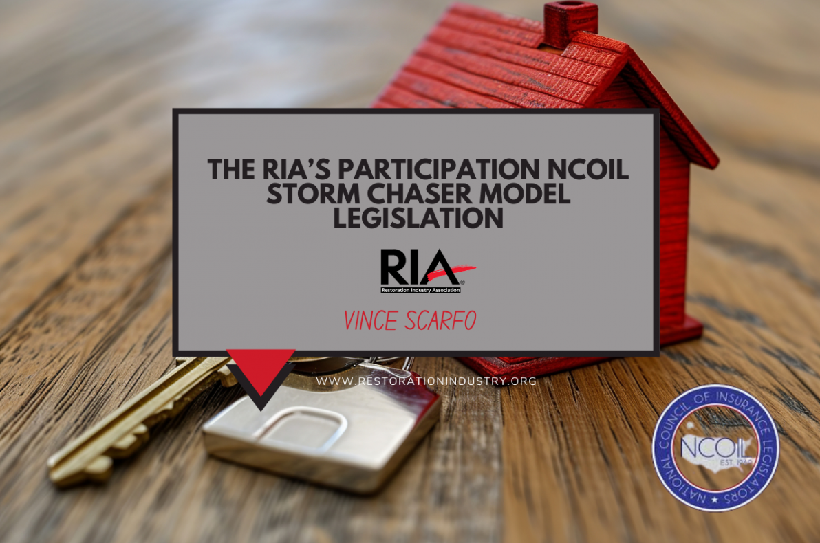 The RIA’s Participation NCOIL Storm Chaser Model Legislation