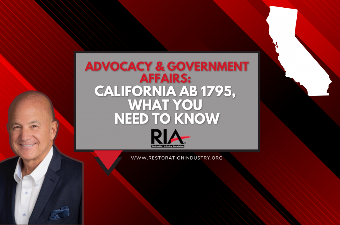 Advocacy & Government Affairs: California AB 1795, what you need to know